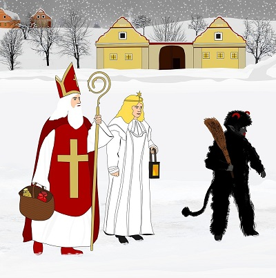 Skanzen Kouřim Svatomikulášská obchůzka
