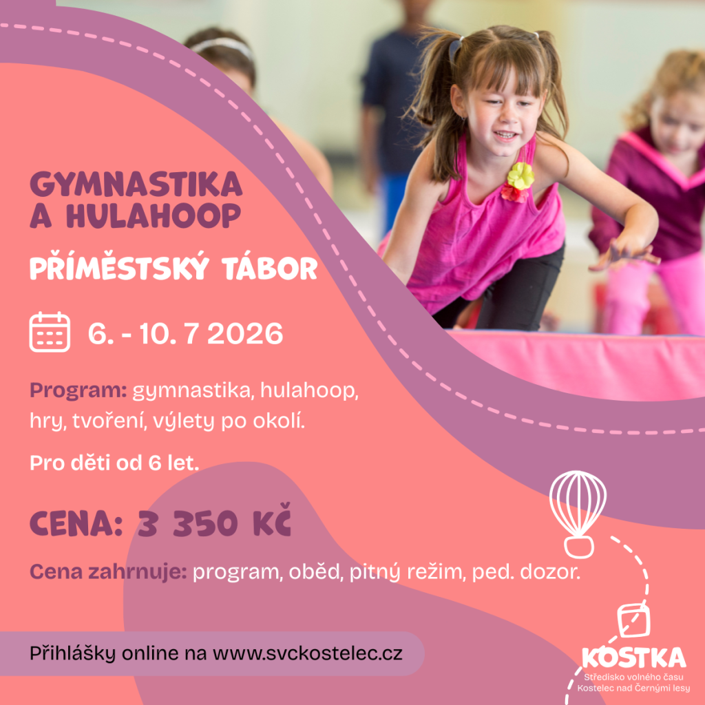 Gymnastika a Hulahoop příměstský tábor