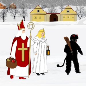 Skanzen Kouřim Svatomikulášská obchůzka